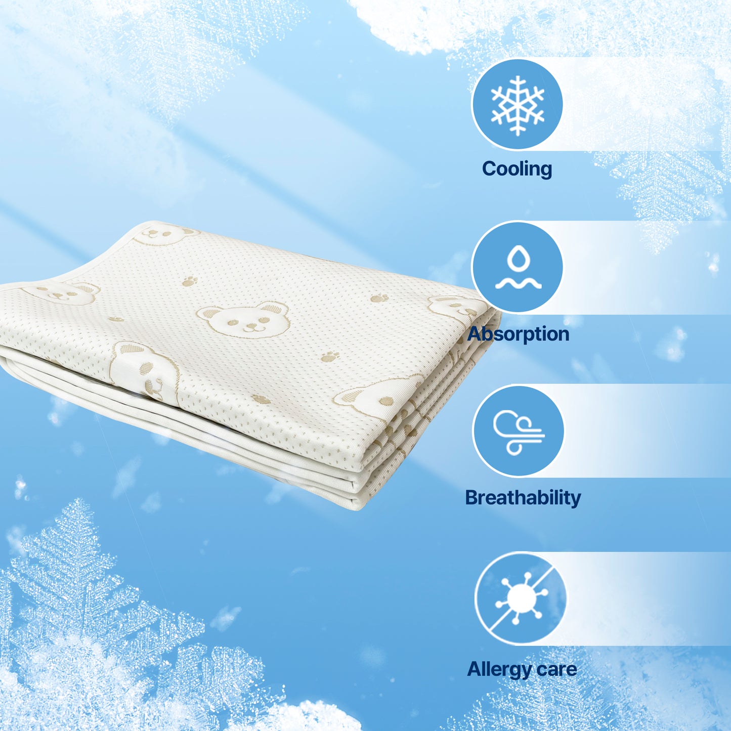 Summer Cool Ice Mattress Pad for Babies or PETS, Q-Max Over 0.4