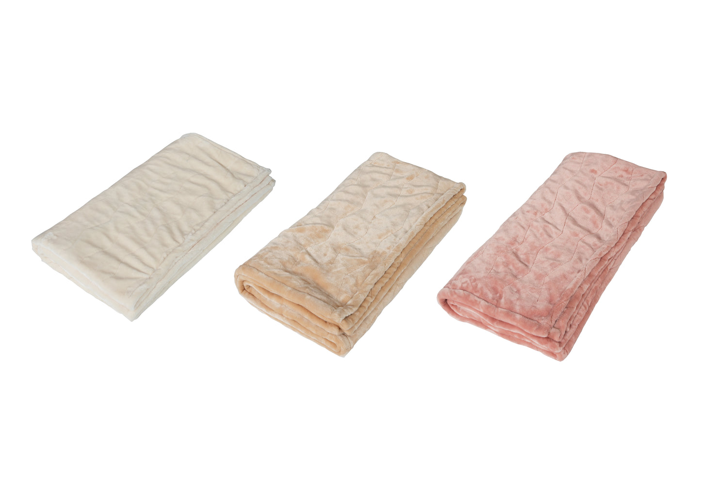 GML Heating Electric Blanket Throws Warm Micro Fleece in 3 different colors - Beige/Pink/Ivory
