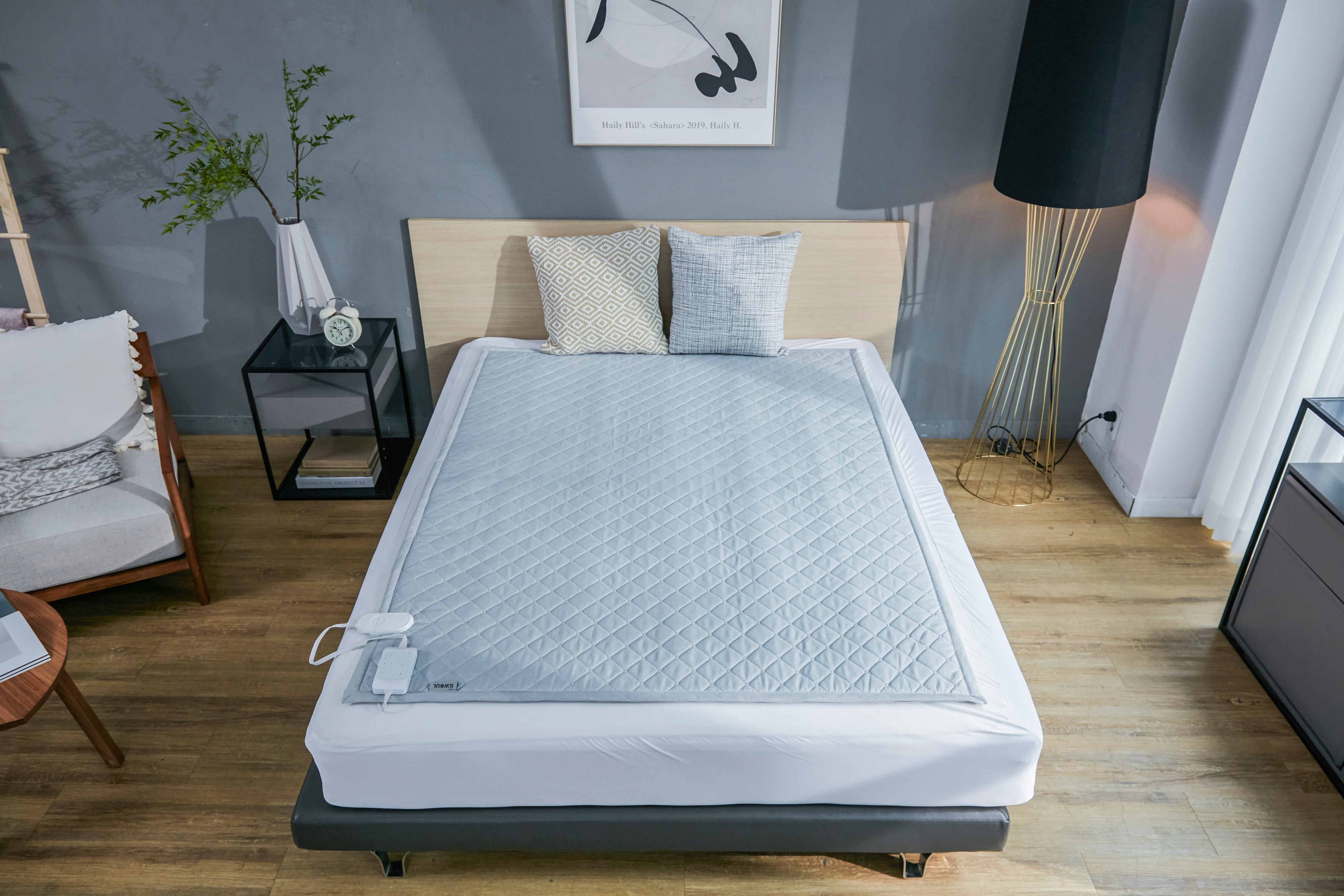 KKACHILI EVENT 일월 효성 에어로실버 은나노 카본 온열매트 싱글/ 퀸 Almohadilla térmica eléctrica de carbono GML con tela Aerosilver-zoom-6