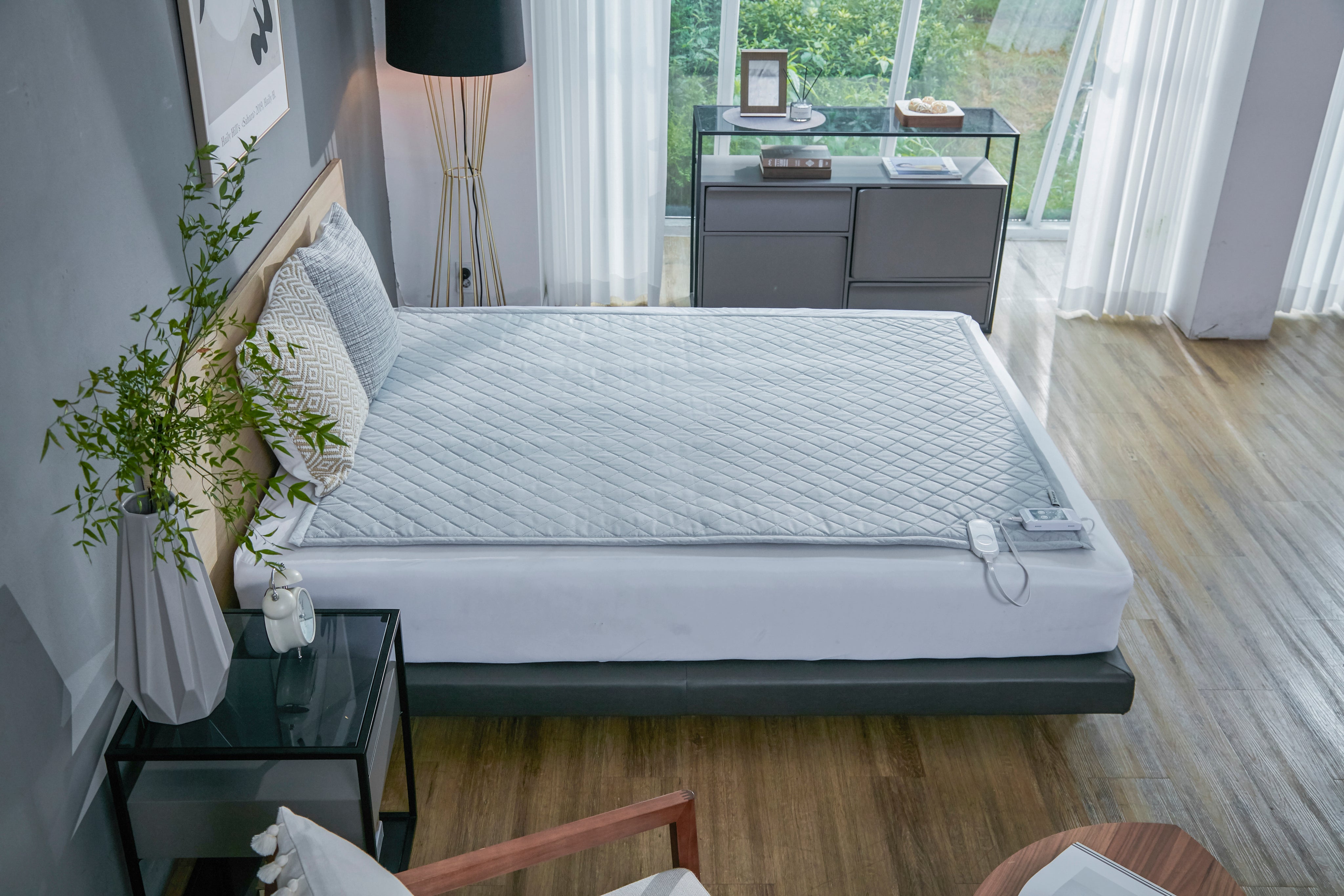 KKACHILI EVENT 일월 효성 에어로실버 은나노 카본 온열매트 싱글/ 퀸 Almohadilla térmica eléctrica de carbono GML con tela Aerosilver-zoom-9