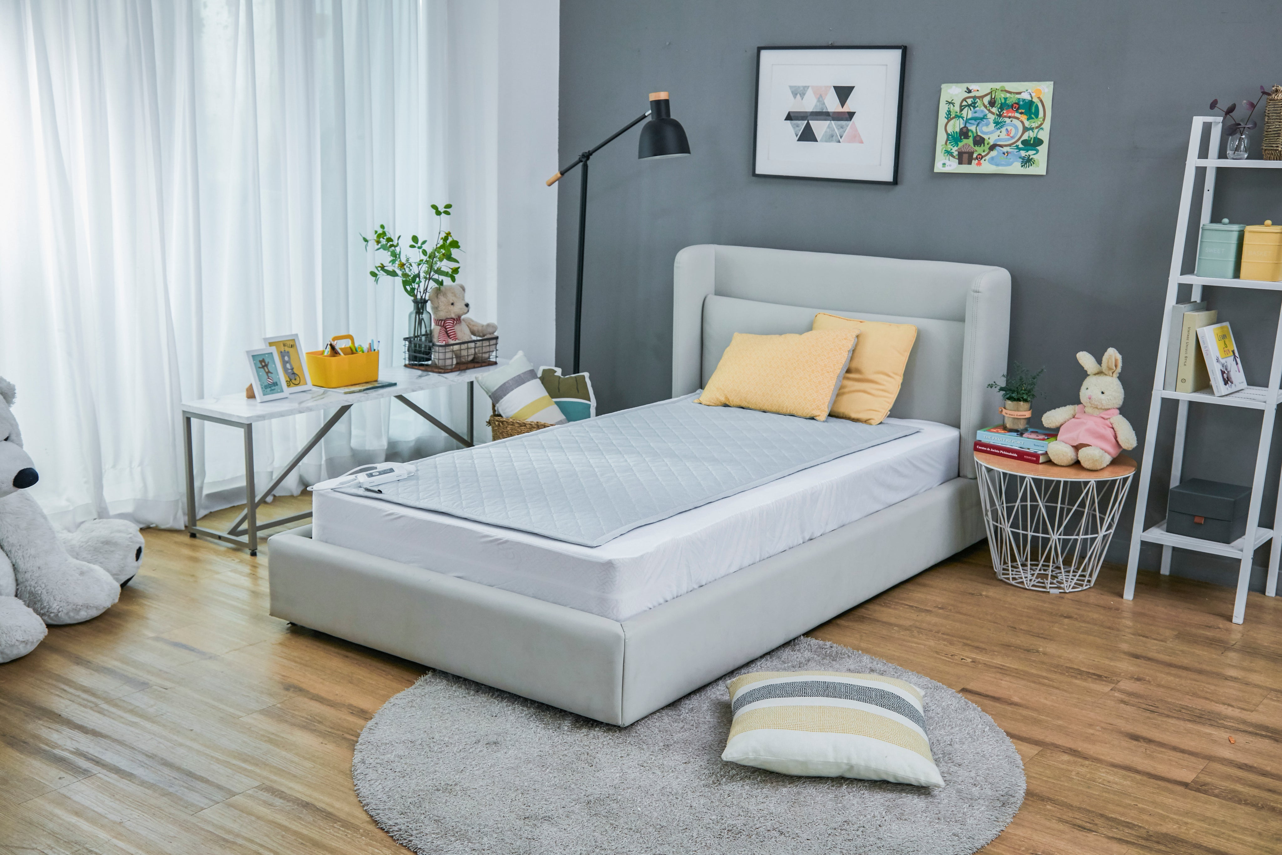 KKACHILI EVENT 일월 효성 에어로실버 은나노 카본 온열매트 싱글/ 퀸 Almohadilla térmica eléctrica de carbono GML con tela Aerosilver-zoom-10