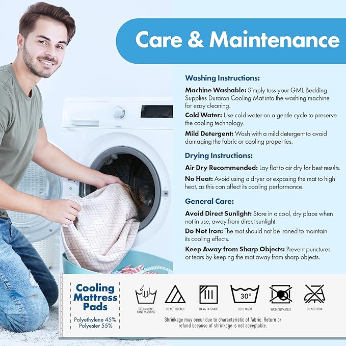 Sobrecolchón ILWOUL DURARON Summer Cooling: ligero, transpirable, lavable, suave y duradero, ideal para personas calurosas al dormir. Tejido Q-Max 0.4 fresco al tacto. Disponible en 3 tamaños. Fabricado en Corea. -zoom-5