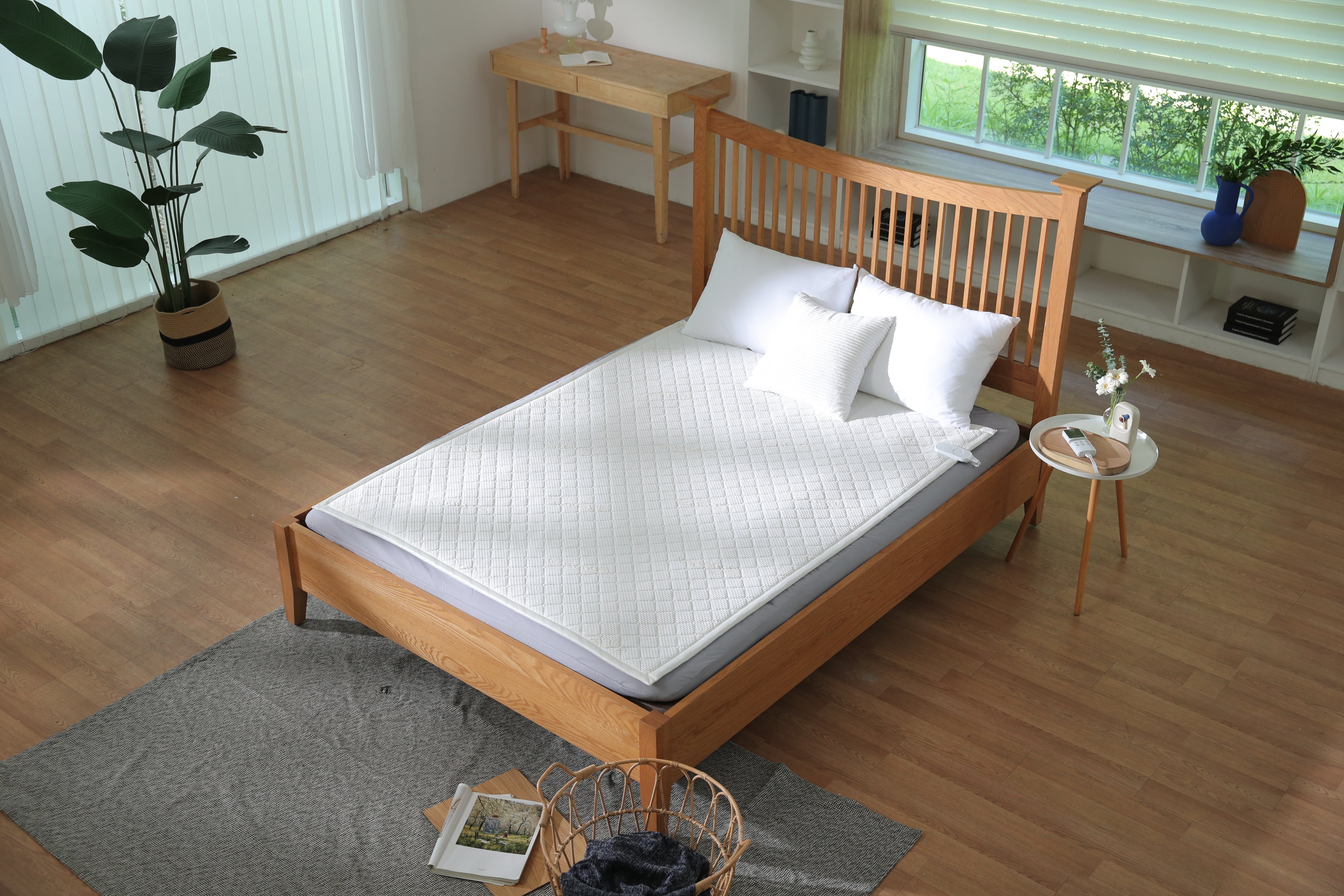 KKACHILI EVENT 일월 최고급 프리미엄 라이오셀 텐셀 섬유 카본 온열매트 싱글/퀸 GML Almohadilla calefactora eléctrica de carbono con tela Tencel-zoom-6