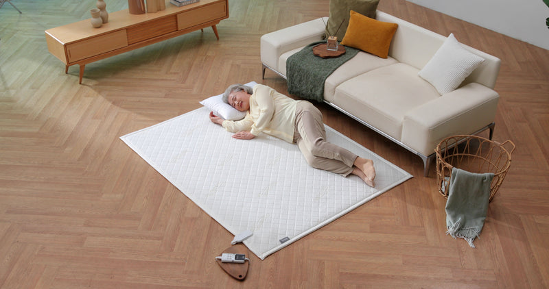 KKACHILI EVENT 일월 최고급 프리미엄 라이오셀 텐셀 섬유 카본 온열매트 싱글/퀸 GML Almohadilla calefactora eléctrica de carbono con tela Tencel-zoom-